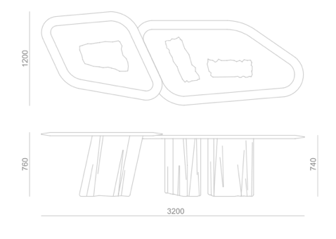 WAVE Dining Table Set